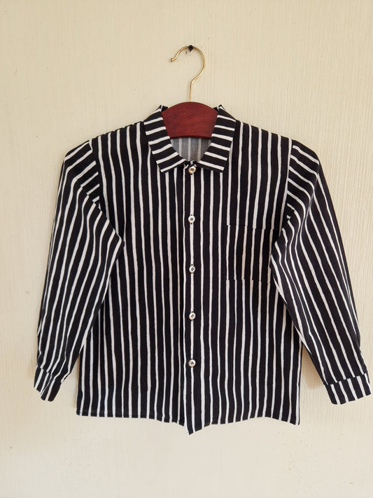 Vintage Marimekko Child Cotton Striped Shirt