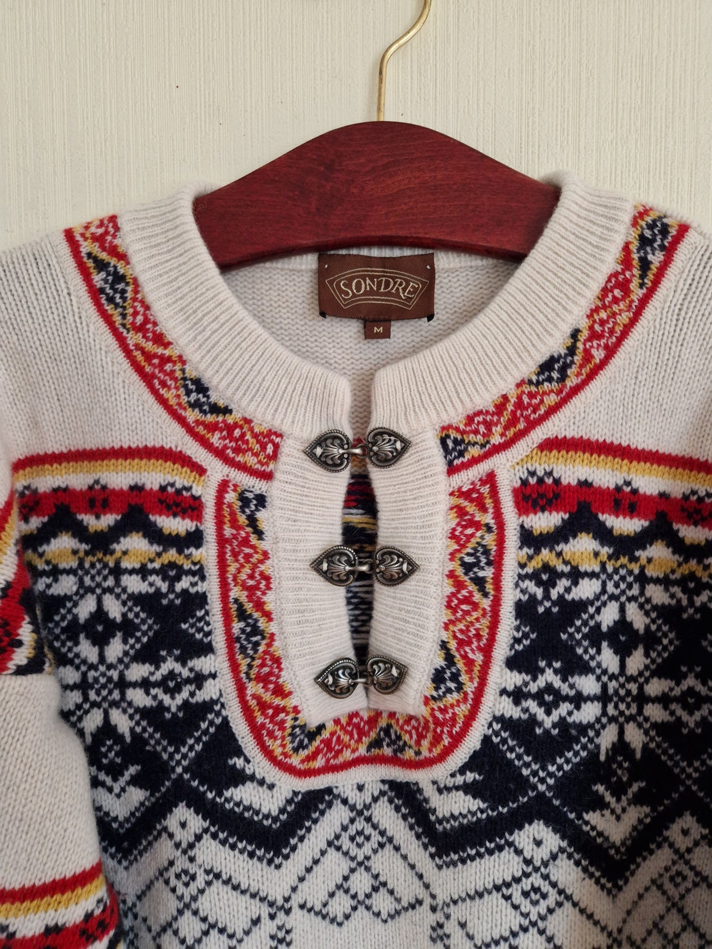 Vintage SONDRE Scandinavian Wool Sweater Size Medium