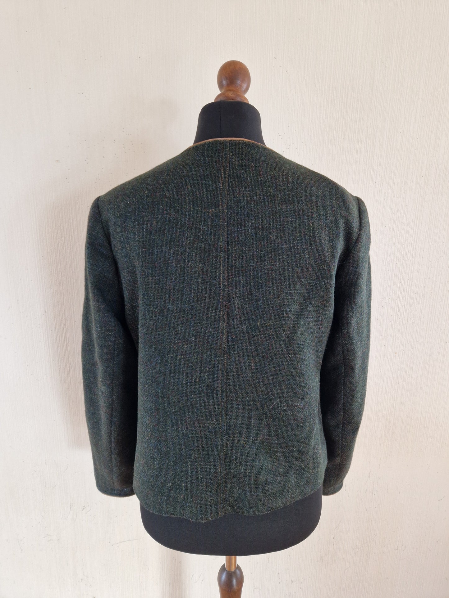 Vintage Hagro Women German Trachten Loden Traditional Bavarian Austrian Tyrolean Oktoberfest Wool Jacket Size Large