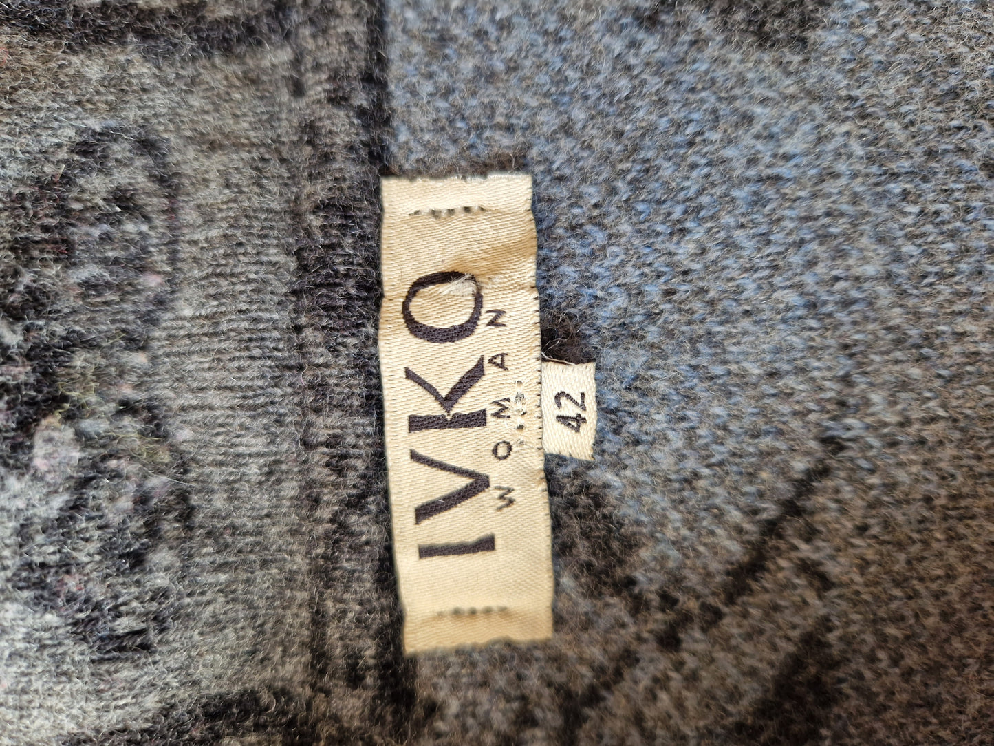 Vintage IVKO Womens Gudrun Wool Cardigan Size Medium to Large