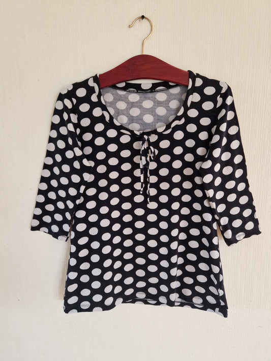 Vintage Marimekko Polka Dots Women's Top Size Small