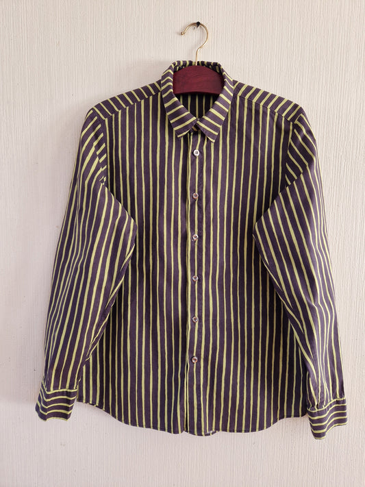 Vintage Marimekko Mika Piirainen Men Cotton Shirt Size Medium