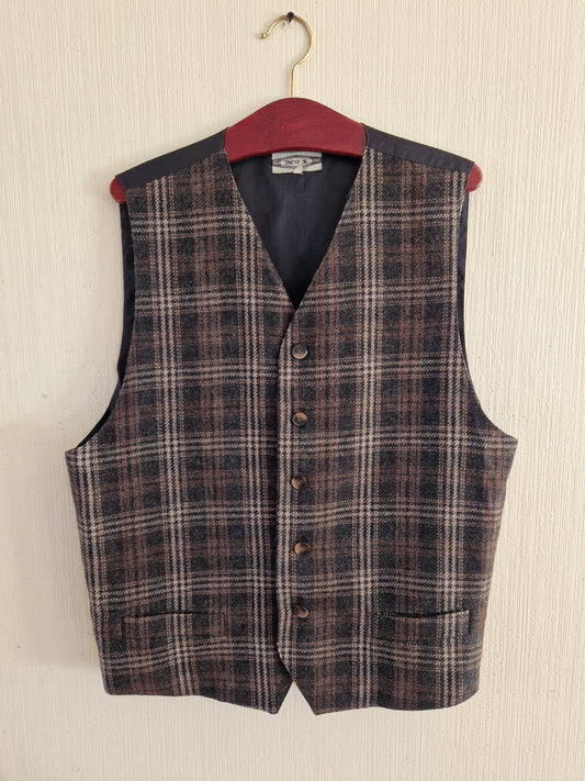 Vintage Wool Gentlemen Formal Vest Size XXL