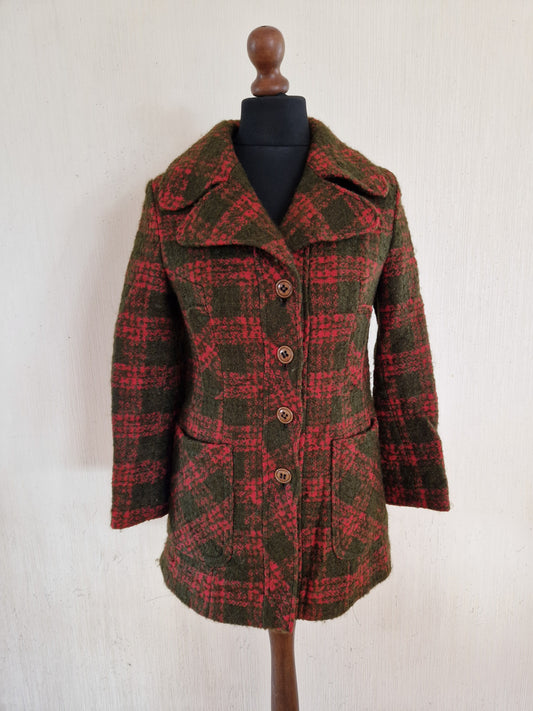 Vintage FRAM Finland Women's Wool Coat Size Small