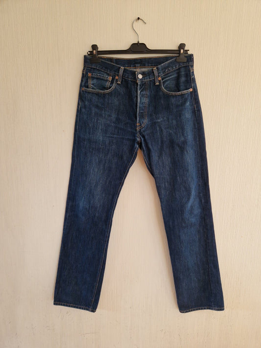 Vintage Levis 501 Blue Denim Jeans W33 L34